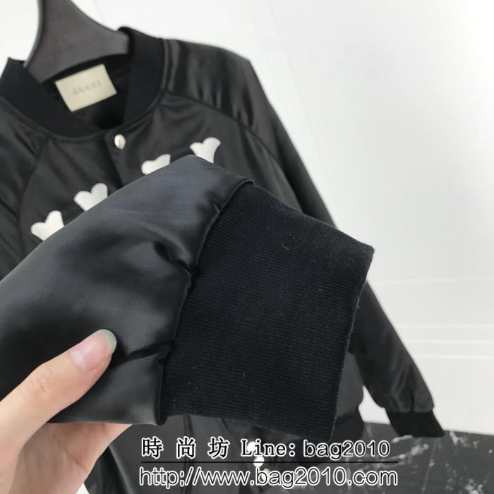 GUCCI古馳 NY系列 18ss秋冬新款 刺繡夾棉外套 情侶款 ydi1352